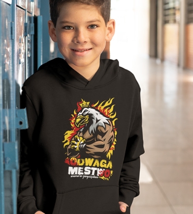 Bluza z kapturem dziecięca ODWAGA MĘSTWO